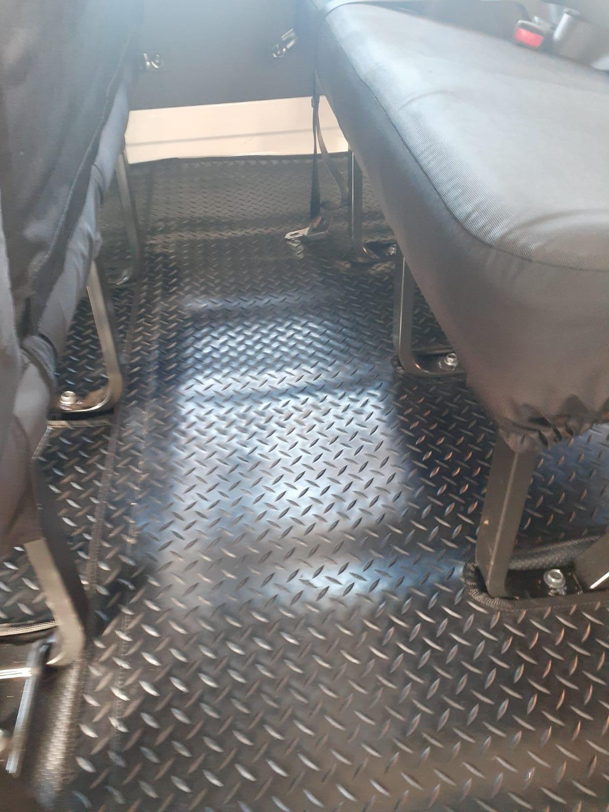 Rubber Flooring Mats For Toyota Hiace Sesfikile 16 Seater 2.5 D4D made by KINDO Covers
