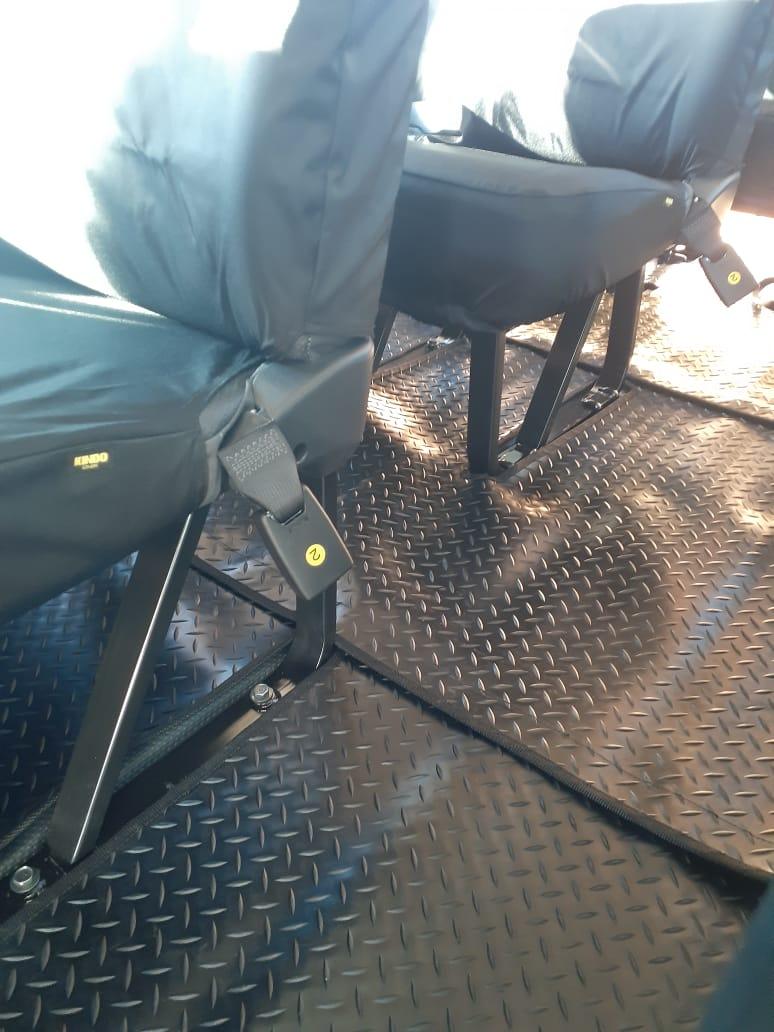 Rubber Flooring Mats For Toyota Hiace Sesfikile 16 Seater 2.5 D4D made by KINDO Covers