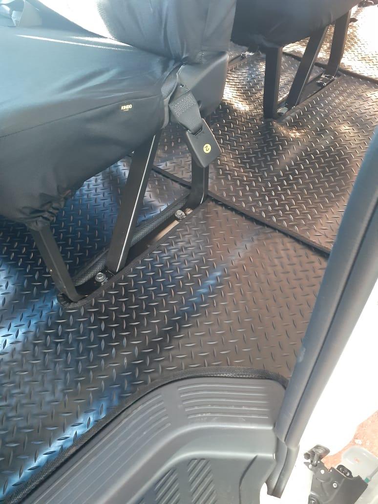 Rubber Flooring Mats For Toyota Hiace Sesfikile 16 Seater 2.5 D4D made by KINDO Covers