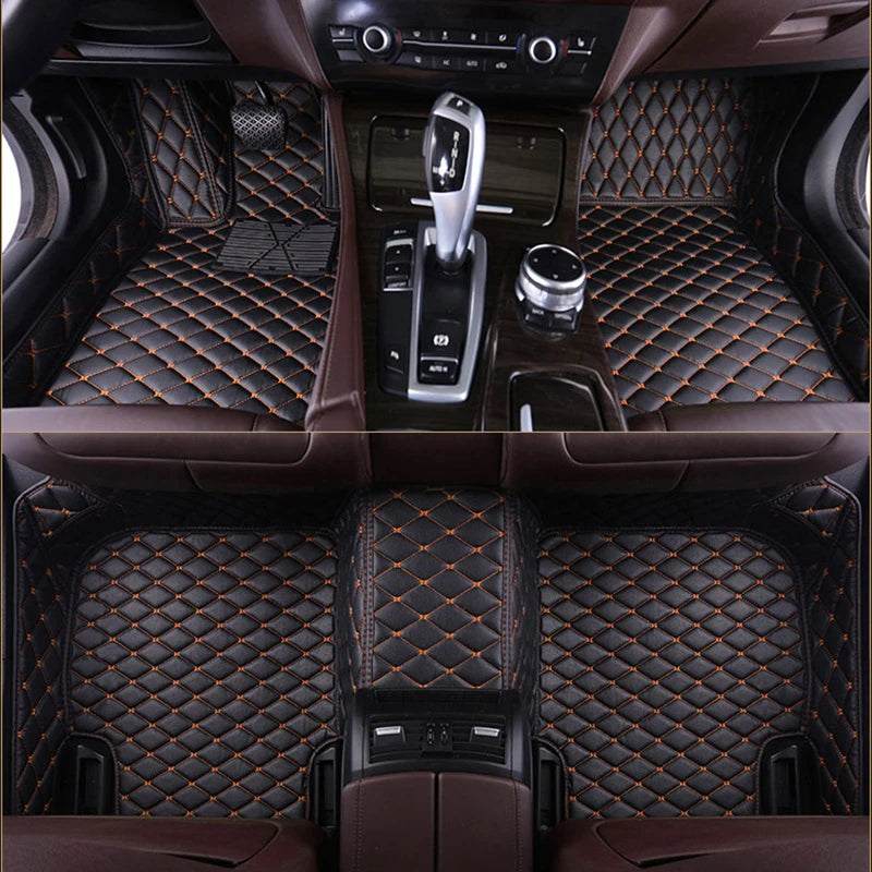 Custom Car Floor Mats for BMW all models 5 Series E34 E39 E60 E61 F10 F11 F07 | 6 Series GT F12 F13 F06 640 made by KINDO Covers