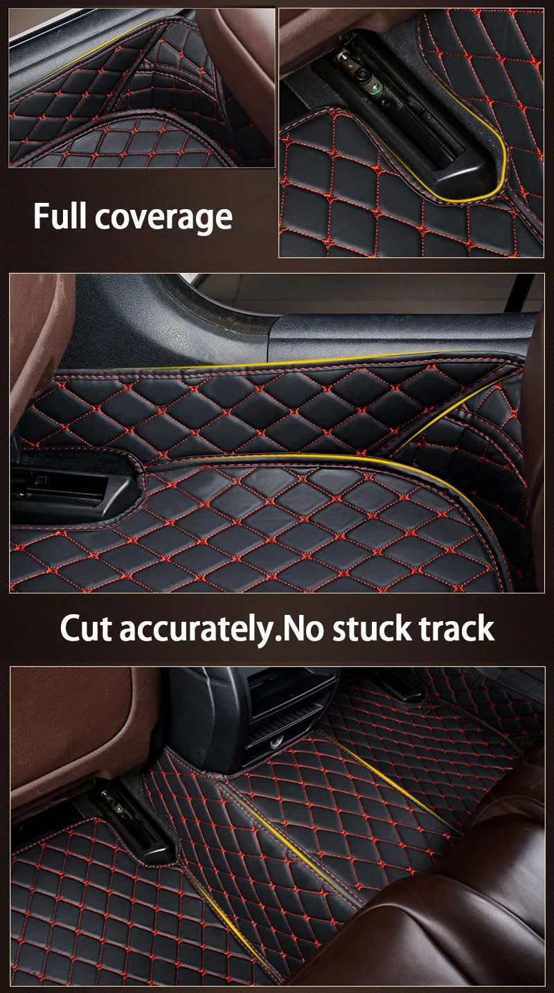 Custom Car Floor Mats for BMW all models 5 Series E34 E39 E60 E61 F10 F11 F07 | 6 Series GT F12 F13 F06 640 made by KINDO Covers