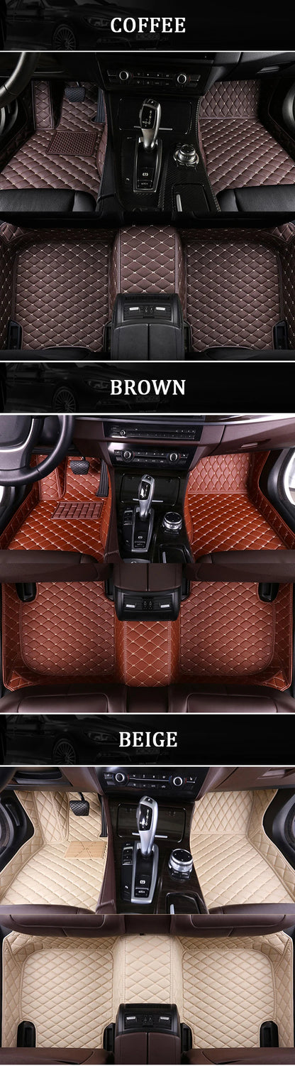 Custom Car Floor Mats for BMW all models 5 Series E34 E39 E60 E61 F10 F11 F07 | 6 Series GT F12 F13 F06 640 made by KINDO Covers