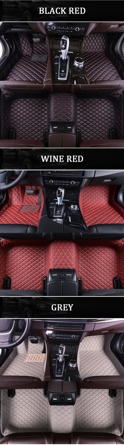 Custom Car Floor Mats for BMW all models 5 Series E34 E39 E60 E61 F10 F11 F07 | 6 Series GT F12 F13 F06 640 made by KINDO Covers