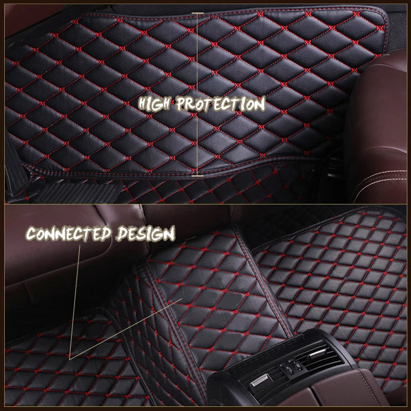 Custom Car Floor Mats for BMW all models 5 Series E34 E39 E60 E61 F10 F11 F07 | 6 Series GT F12 F13 F06 640 made by KINDO Covers