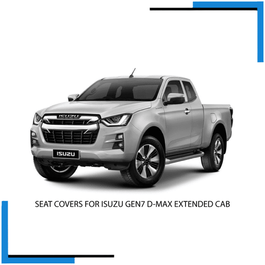 Isuzu D-Max Extended Cab Seat Covers made by KINDO Covers