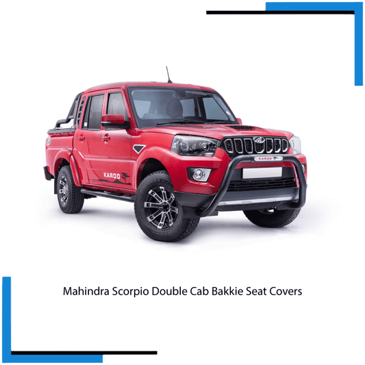 Mahindra Scorpio Double Cab Seat Covers made by KINDO Covers
